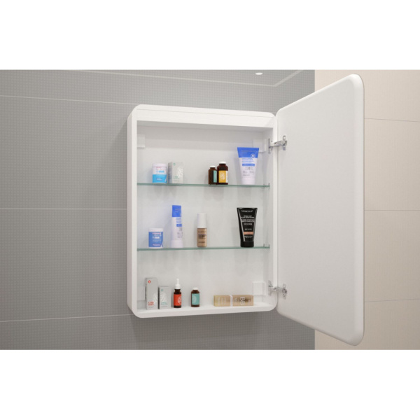 Зеркало-шкаф с подсветкой Art&Max PLATINO AM-Pla-550-800-1D-R-DS-F