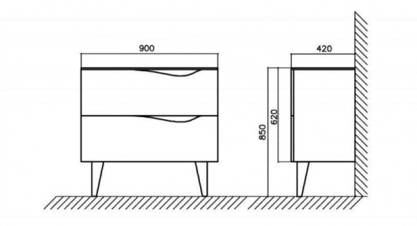 Раковина BelBagno Clima BB900JHB