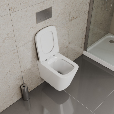 Унитаз подвесной безободковый D&K Quadro (DT1516016)