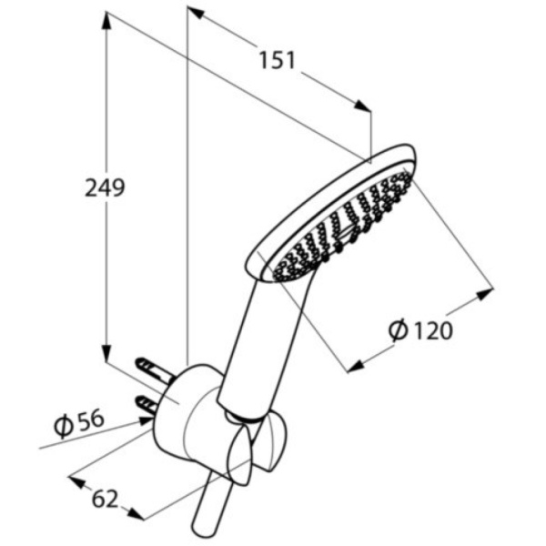 Душевой набор Kludi Freshline 6785091-00 Душевой набор Kludi Freshline 6785091-00