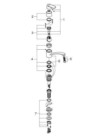 Смеситель для кухни Grohe Eurosmart Cosmopolitan 31170 000 (31170000) хром