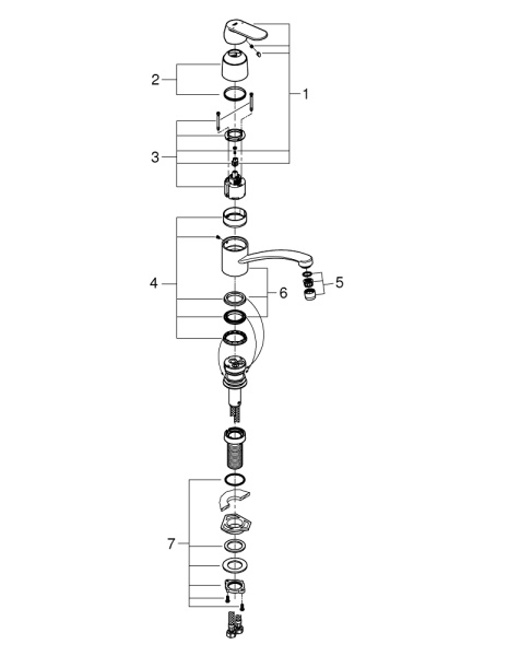 Смеситель для кухни Grohe Eurosmart Cosmopolitan 31170 000 (31170000) хром Смеситель для кухни Grohe Eurosmart Cosmopolitan 31170 000 (31170000) хром