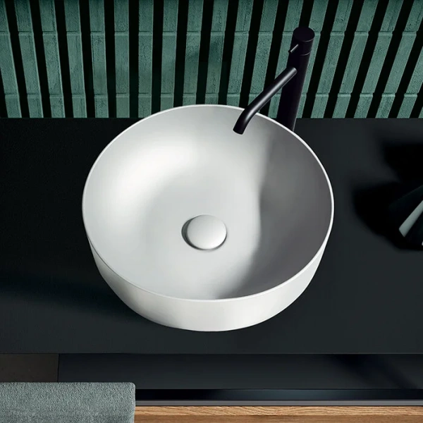 Раковина накладная (40х40) Kerasan Nolita 534430 белый матовый