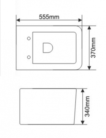 Унитаз подвесной Melana T2122D-806