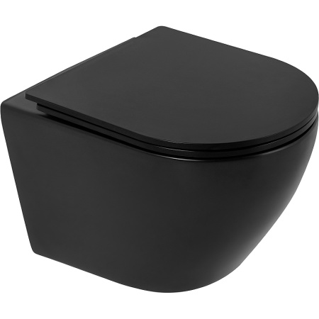 Унитаз подвесной безободковый BelBagno COLORATO BB062CHR-MB
