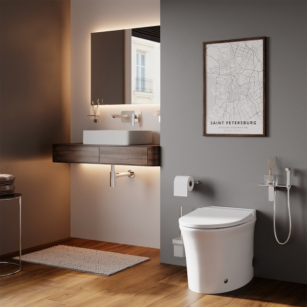 Приставной унитаз IDDIS Pulse с функцией импульсного смыва (PULIDSEi26)