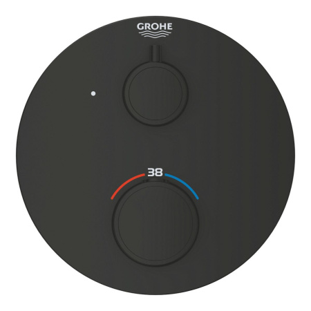 Термостат для душа GROHE Grohtherm 1022122430 (черный матовый)