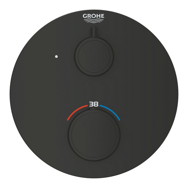 Термостат для душа GROHE Grohtherm 1022122430 (черный матовый)