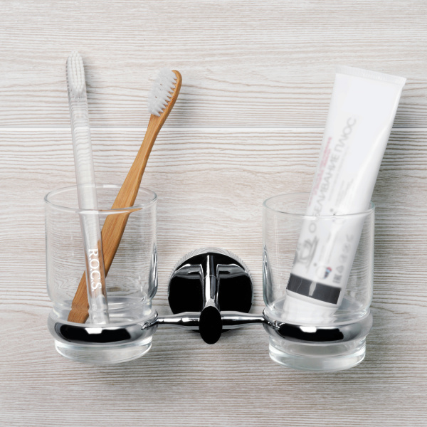 Стакан для зубных щеток двойной  WasserKRAFT Rhein K-6228D