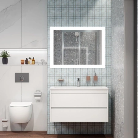 База под раковину Art&max Family-900-2C-SO-BL Bianco Lucido