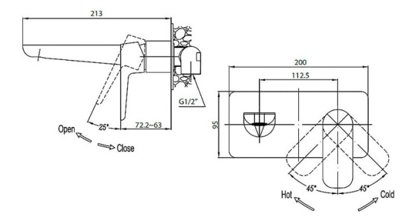 Смеситель для раковины Cezares BLS2-01