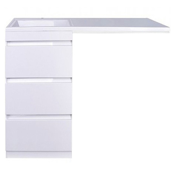 Тумба под стиральную машину напольная Style Line Даллас АА00-000069 белый