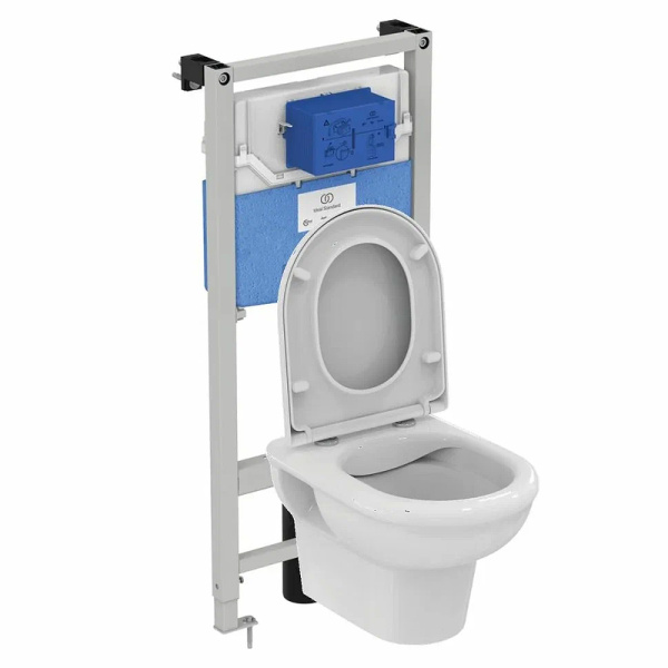 Комплект унитаз с инсталляцией 3 в 1 Ideal Standard Exacto Rimless Prosys Frame 120 M X042601