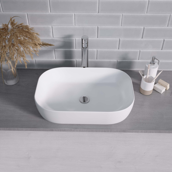 Раковина накладная (61х40) Grossman  GR-3049, белый