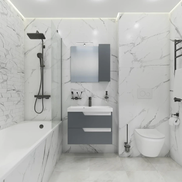 Зеркальный шкаф Санта Антарес 700522 с подсветкой