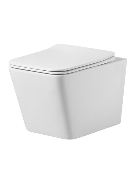 Унитаз подвесной безободковый TORNADO Agger AT10150  сиденье с микролифтом