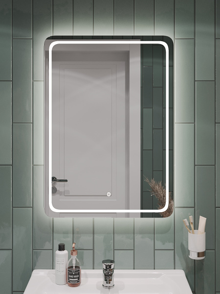 Зеркало с LED подсветкой и сенсорной кнопкой Orange Nature ON-50ZE