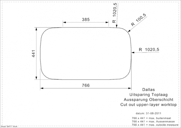 Мойка кухонная Reginox Dallas L 44248