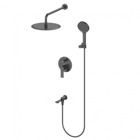 Душевая система встраиваемая WONZON & WOGHAND BRILLIANT, черный матовый WW-88939079-MB