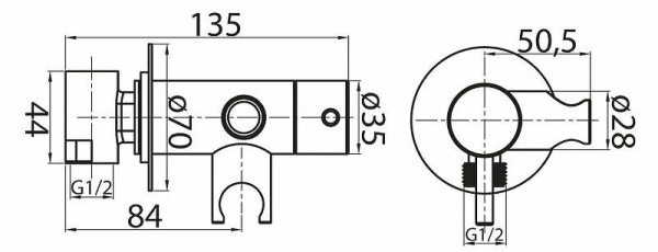 Смеситель для душа Cezares Czr CZR-DA1-NOP