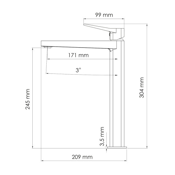 Смеситель для раковины WasserKRAFT Weil 2303H