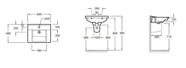 Раковина Jacob Delafon EGD111-Z-00