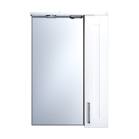 Шкаф-зеркало, IDDIS SEN5000i99, белый/дерево