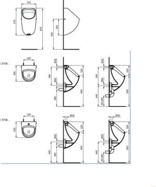 Комплект инсталляция + писсуар Ideal Standard Prosys E567101L1