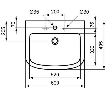 Раковина подвесная Ideal Standard Tempo(60х50) T056401