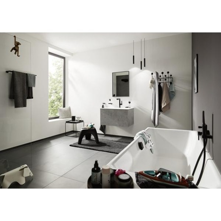 Ручной душ Hansgrohe Rainfinity 100 1jet EcoSmart 26867670 черный матовый