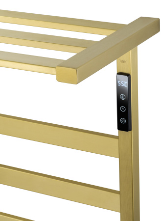 Полотенцесушитель электрический WONZON & WOGHAND FRANKFURT, брашированное золото WW-1029-BG