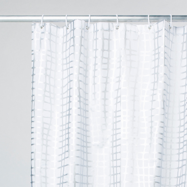 Штора для ванной комнаты IDDIS Gauze 200*180 см Silver Gauze (341P20RI11)