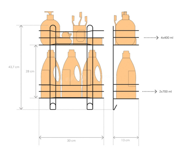 Полка прямоугольная ЧМЗ Стамбул 501-002-01