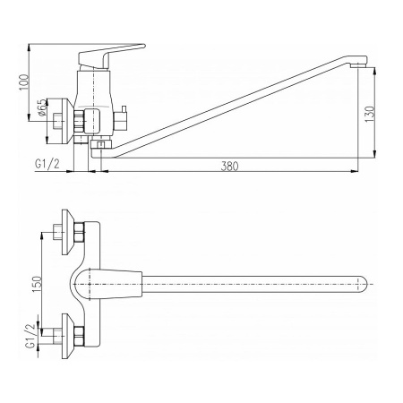 Смеситель для ванны Rav Slezak Colorado CO252.5