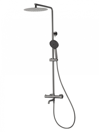 Душевая система с термостатом WONZON & WOGHAND STICK, темный графит WW-88739903-BGM