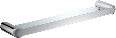 Полка стеклянная с бортиком RUSH Flores FL08611