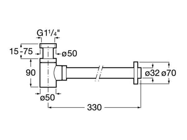 Сифон для раковины Roca Aqua 1 1/4 Mini 506406400