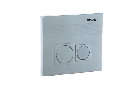 Комплект Инсталляция beWash для подвесного унитаза BW74 с кнопкой смыва Bona P02MC, хром матовый  K500RZVP0200MKK00000