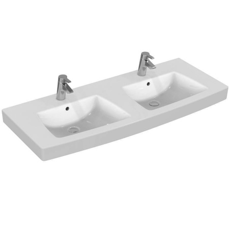 Раковина Ideal Standard Ventuno T002001, прямоугольная, двойная, 130 см