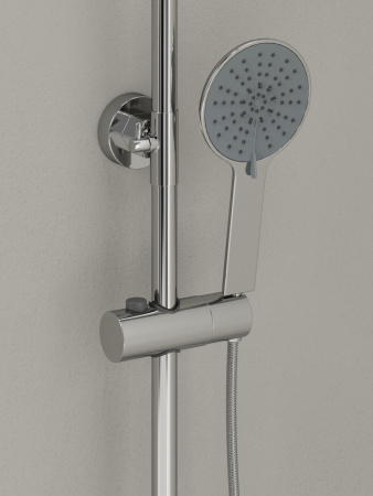 Душевая система с изливом Agger Brilliant A0393300 хром