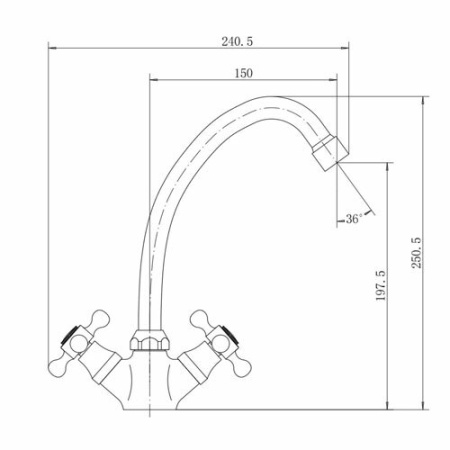 Смеситель для кухни FASHUN A4119