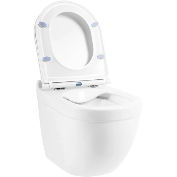 Унитаз подвесной безободковый BelBagno SENSO-R BB017CH-TOR с сиденьем микролифт