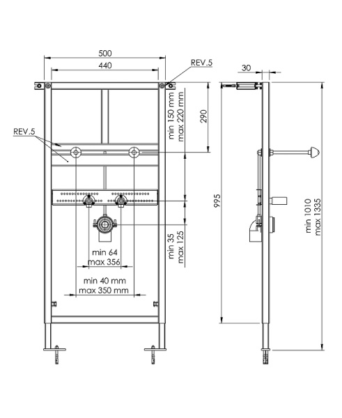 Инсталляция Koller Pool Alcora WashbasinAlcoraST1100