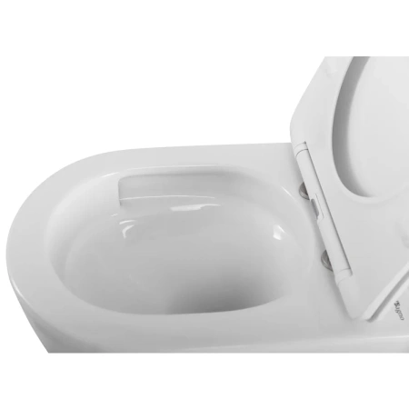 Унитаз подвесной безободковый BelBagno SENSO-TOR BB017CH-TOR/SC с сиденьем микролифт