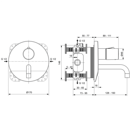 Смеситель для раковины Ideal Standard CERAPLUS, A6147AA