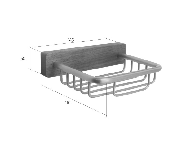 Мыльница подвесная настенная матовое золото BRONZE DE LUXE Forest  10703G