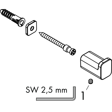 Крючок Hansgrohe AddStoris 41742990 полированное золото
