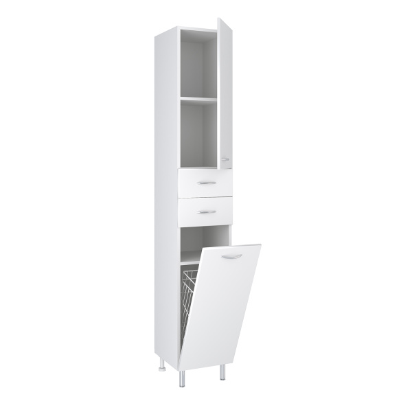 Пенал Runo правый с корзиной для белья 40 (00000000134)