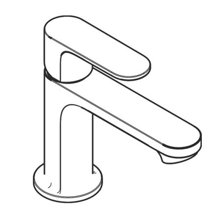 Смеситель для раковины без донного клапана CoolStart Hansgrohe Rebris S 72514000 хром