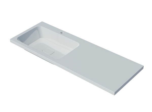 Раковина над стиральной машиной (130х48) Madera Kamilla 130,  4627173210591 левая